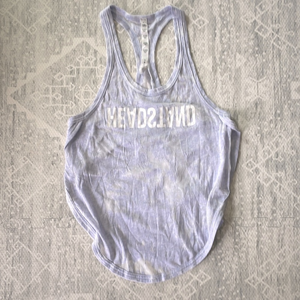 COPY - Alo Yoga purple headstand burnout tank size small